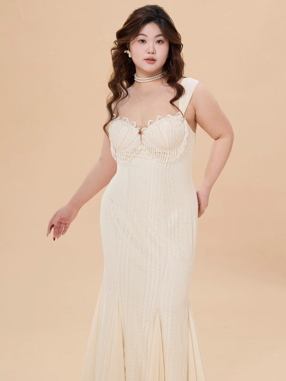 Ivory Pearl Corset Gown