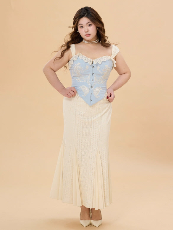 Ivory Pearl Corset Gown