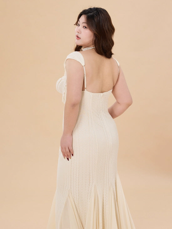 Ivory Pearl Corset Gown