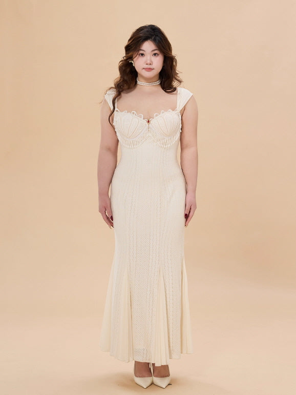 Ivory Pearl Corset Gown