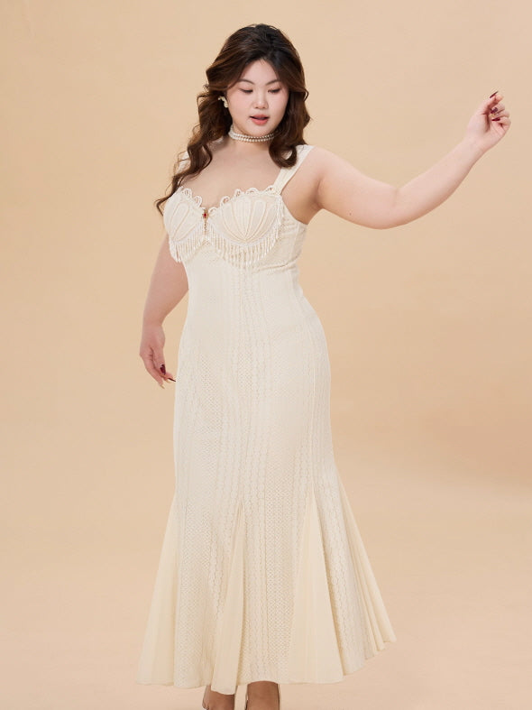 Ivory Pearl Corset Gown
