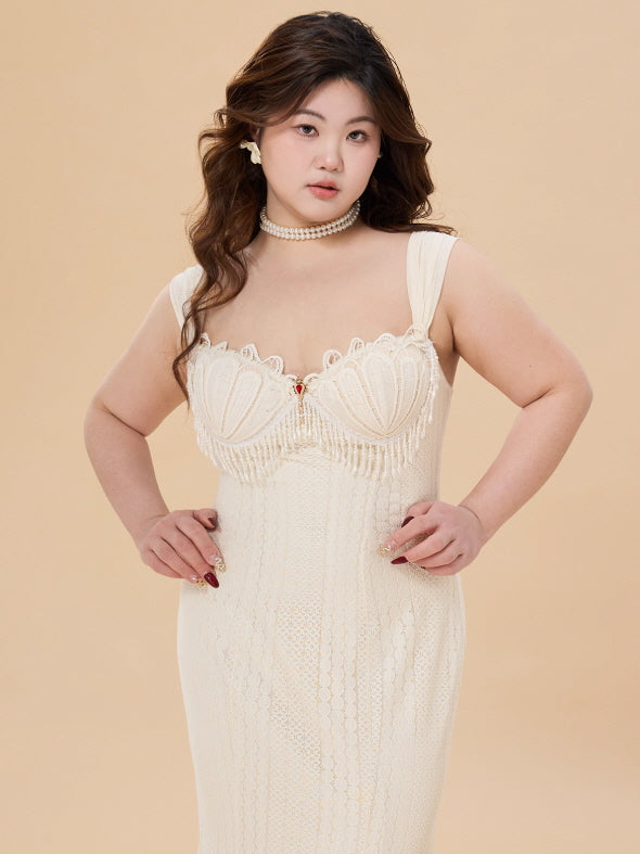 Ivory Pearl Corset Gown