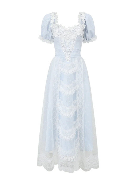 Sky Blue Lace Princess Dress