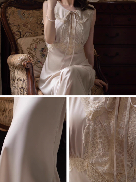 Lace Ribbon Vintage Nightgown