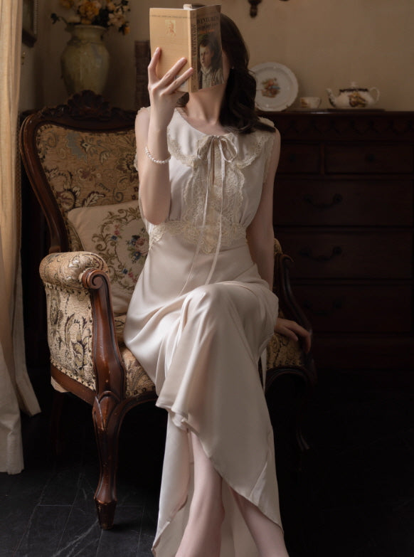 Lace Ribbon Vintage Nightgown