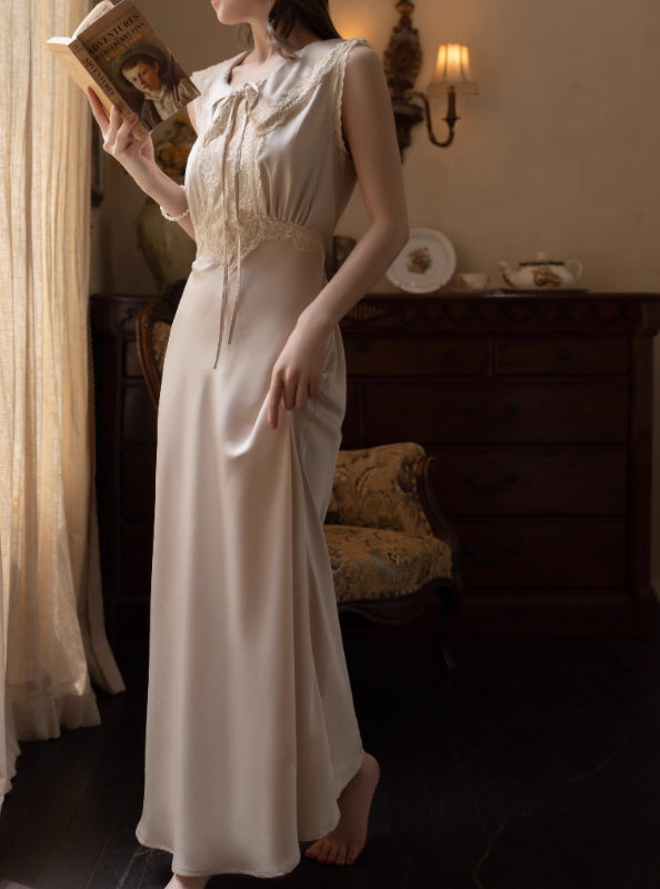 Lace Ribbon Vintage Nightgown