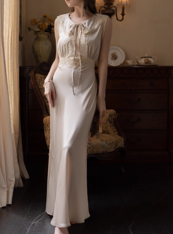 Lace Ribbon Vintage Nightgown