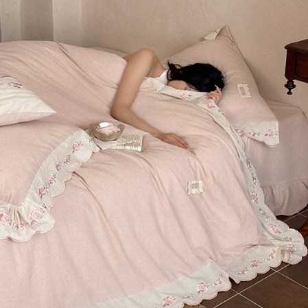 Rose Lace Melody Bedding Set