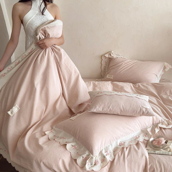 Rose Lace Melody Bedding Set
