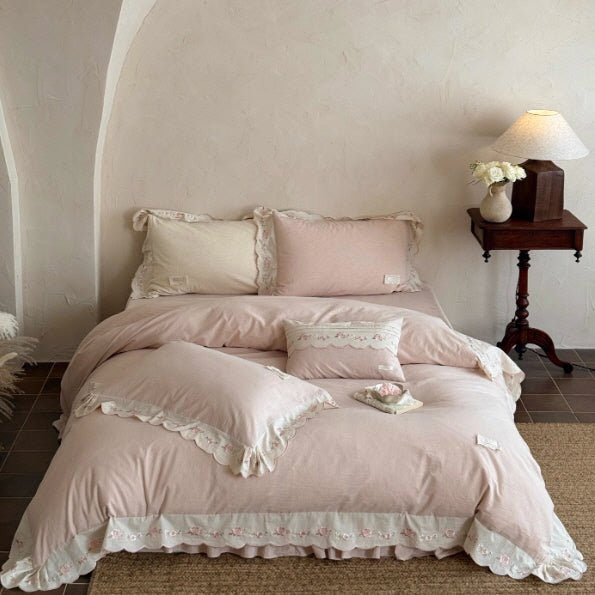 Rose Lace Melody Bedding Set