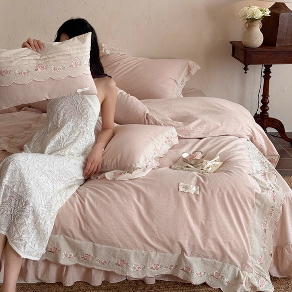 Rose Lace Melody Bedding Set