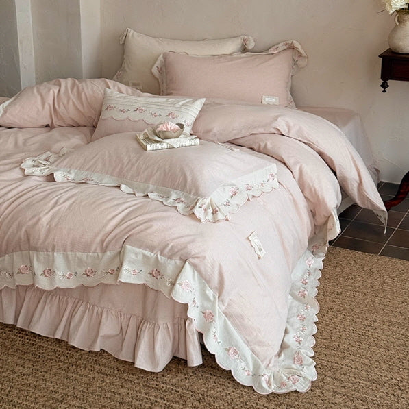 Rose Lace Melody Bedding Set
