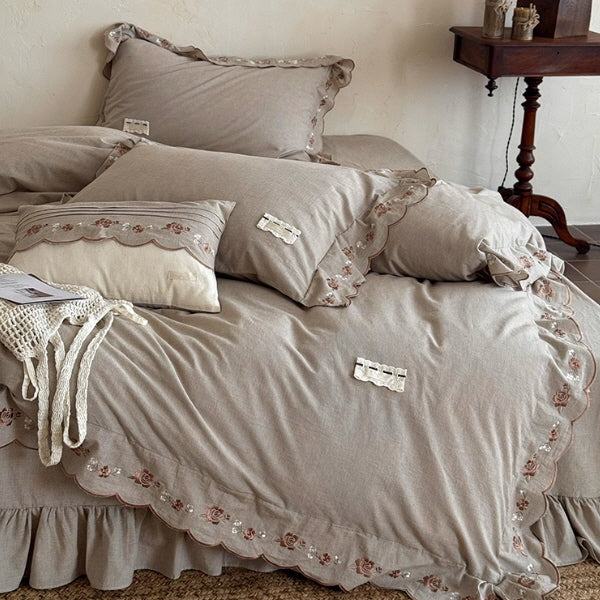 Mocha Rose Haven Bedding Set