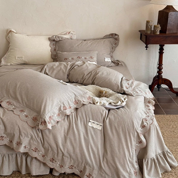 Mocha Rose Haven Bedding Set