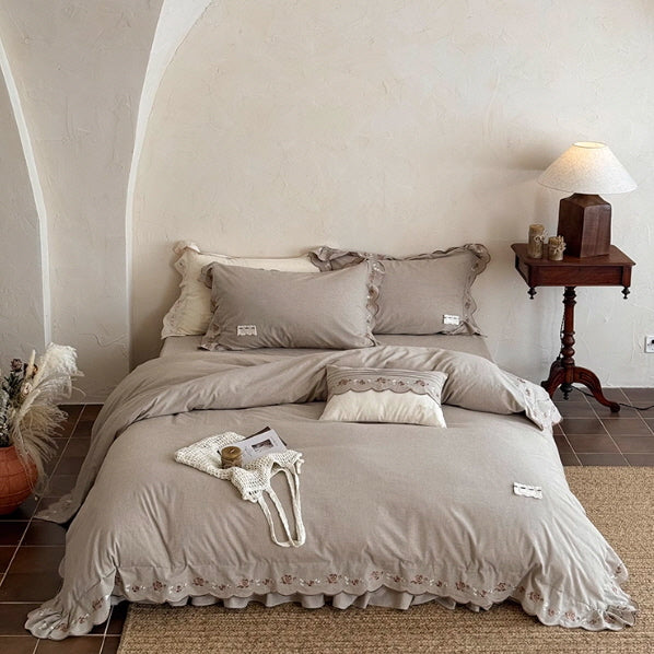 Mocha Rose Haven Bedding Set