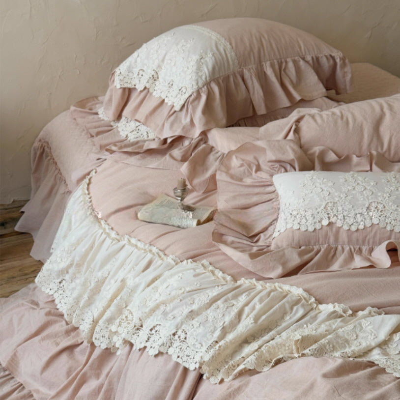 Blush Lace Symphony Bedding Set
