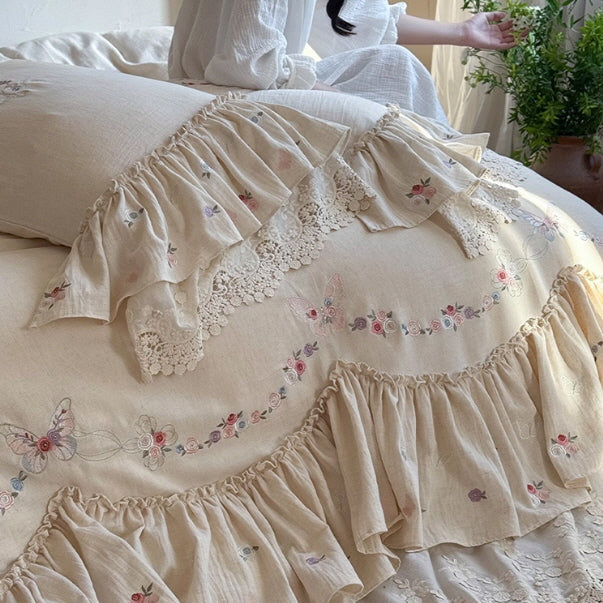 Butterfly Blossom Whisper Bedding Set