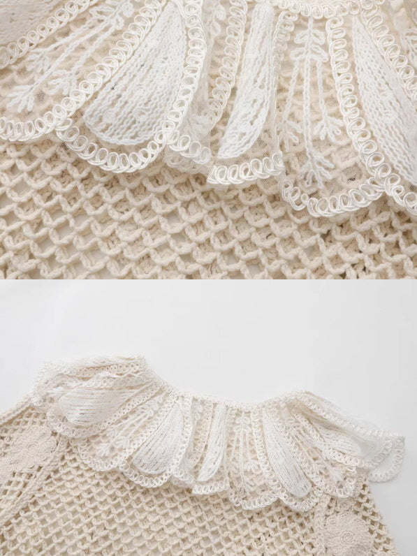 Cherry Crochet Garden Blouse