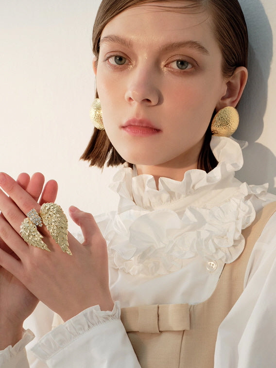 Golden Wing Statement Ring