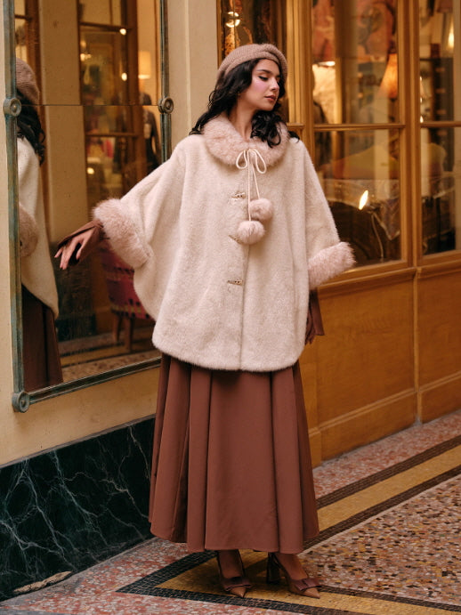 Mocha Lace Corset Ruffle Dress