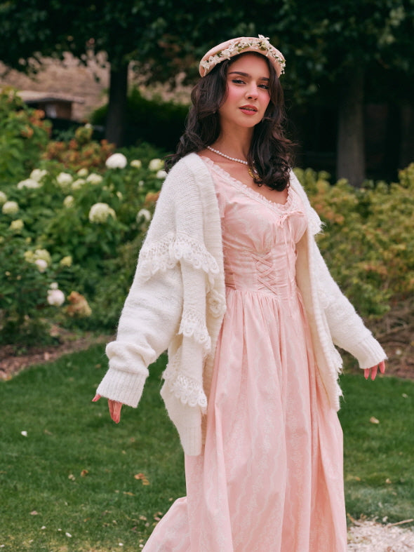 Lace Whisper Romantic Knit Cardigan