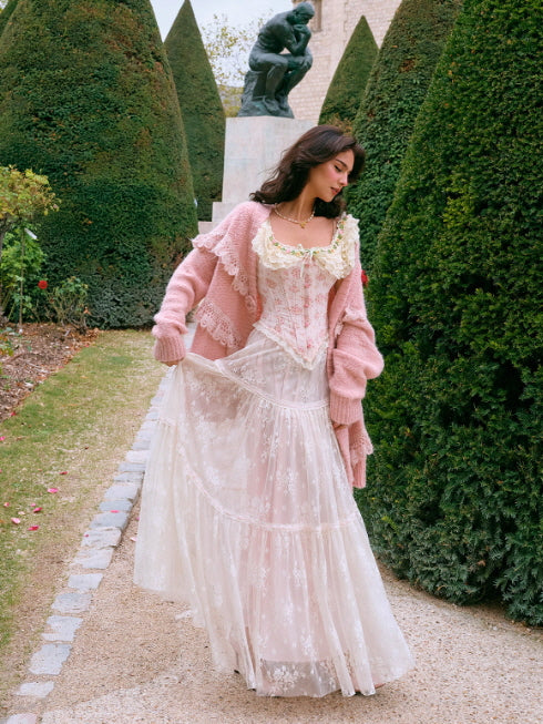 Lace Whisper Romantic Knit Cardigan