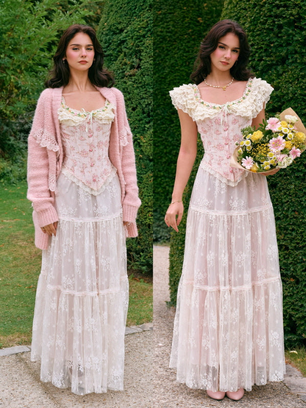 Blooming Lace Garden Corset