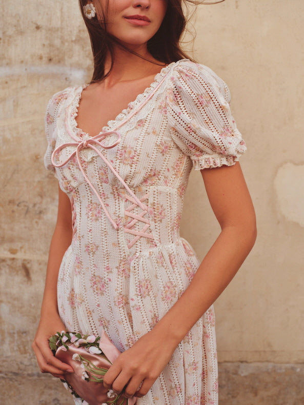 Vintage Rose Garden Corset Dress