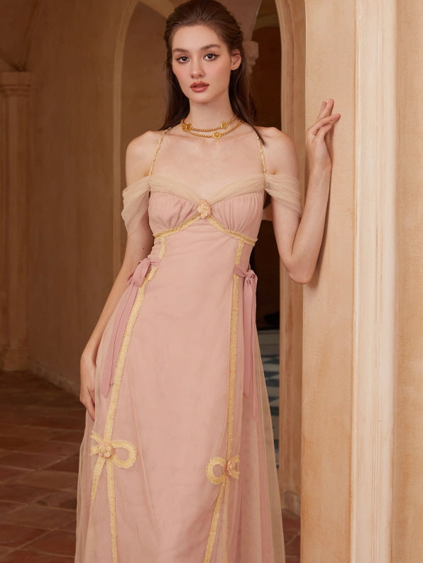 Blush Ribbon Tulle Fairytale Dress