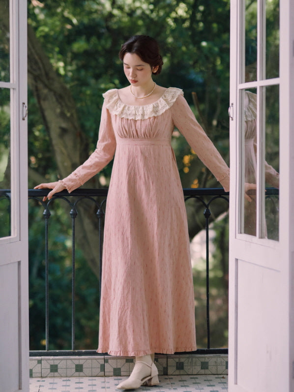 Blush Lace Collar Vintage Fairytale Dress