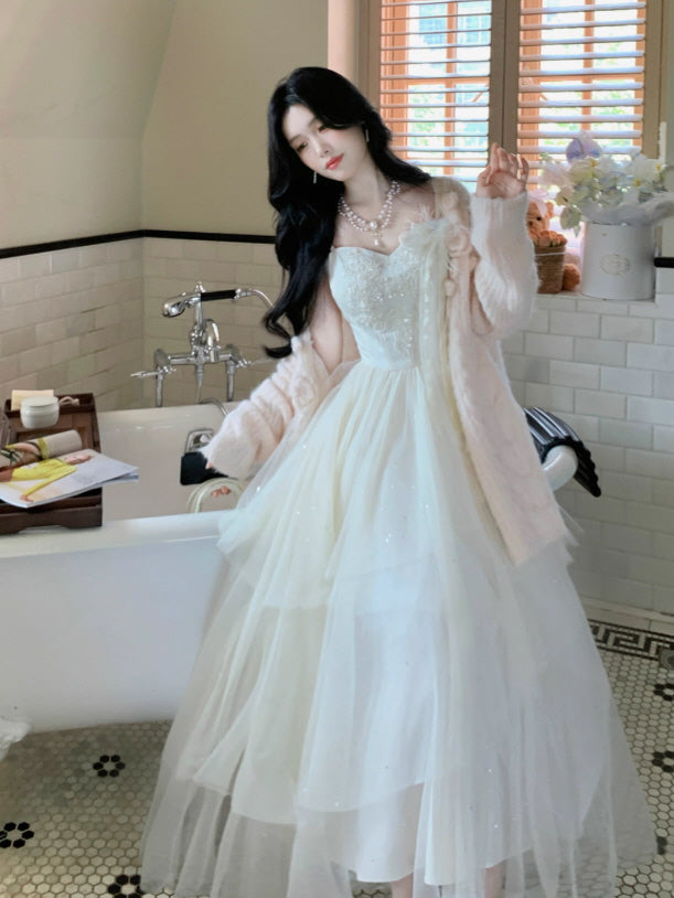 Whispering Petal Tulle Dress