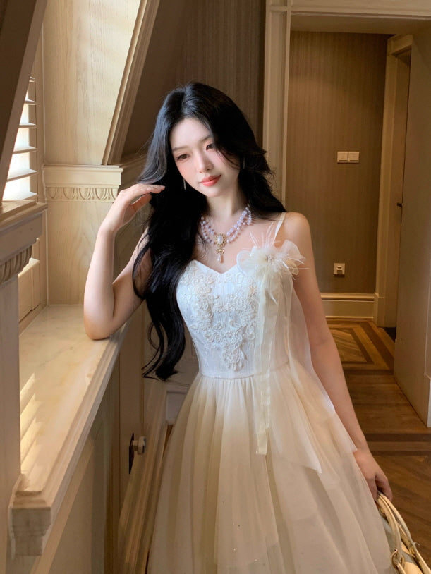 Whispering Petal Tulle Dress