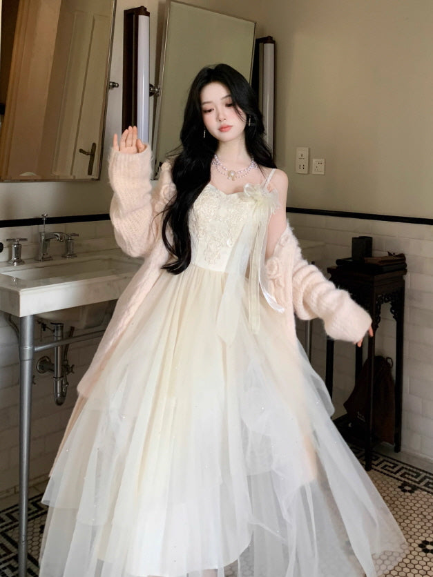 Whispering Petal Tulle Dress