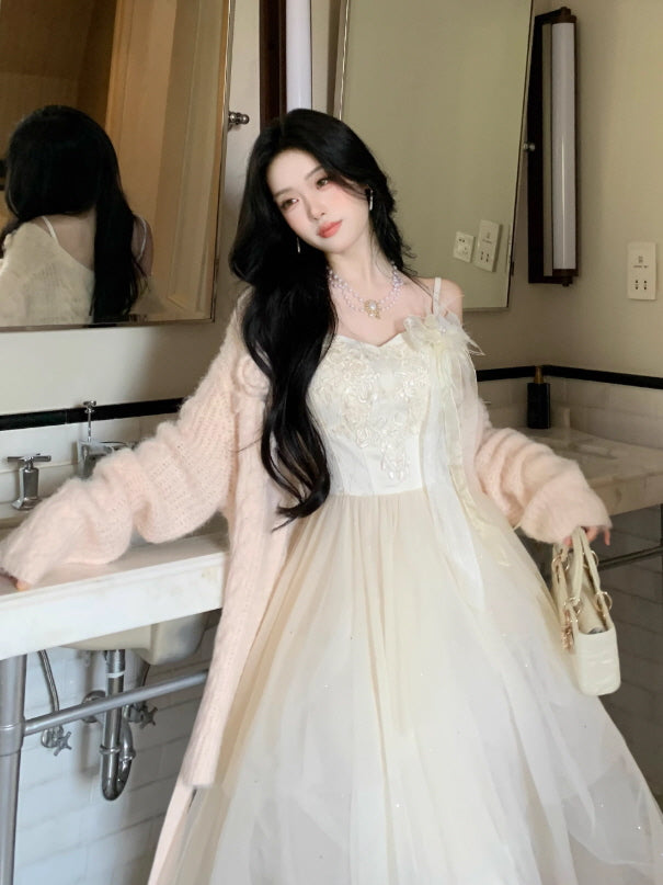 Whispering Petal Tulle Dress