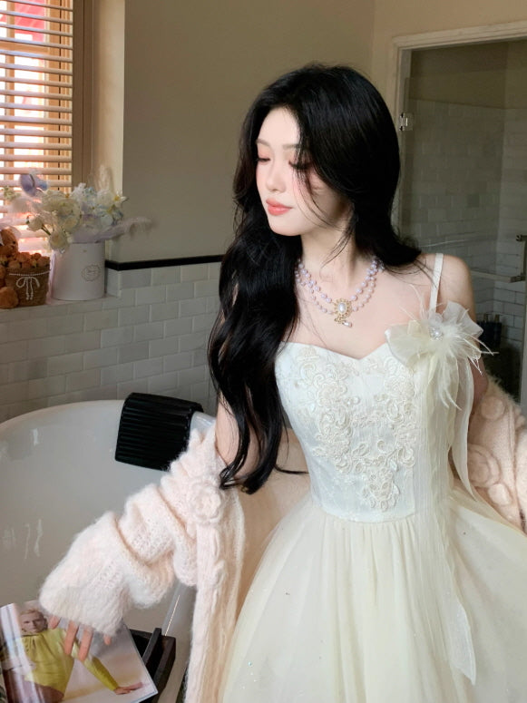 Whispering Petal Tulle Dress