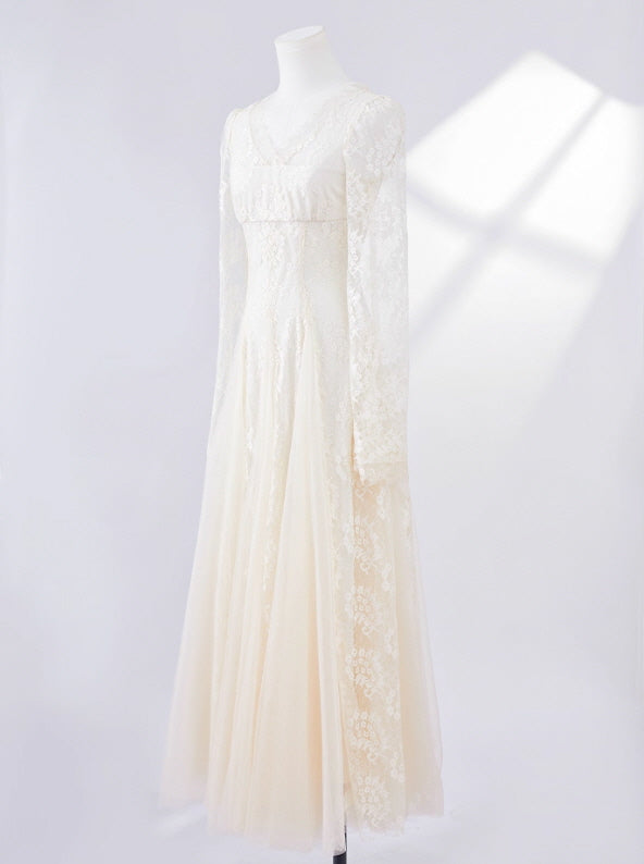 Moonlit Lace Vintage Princess Dress
