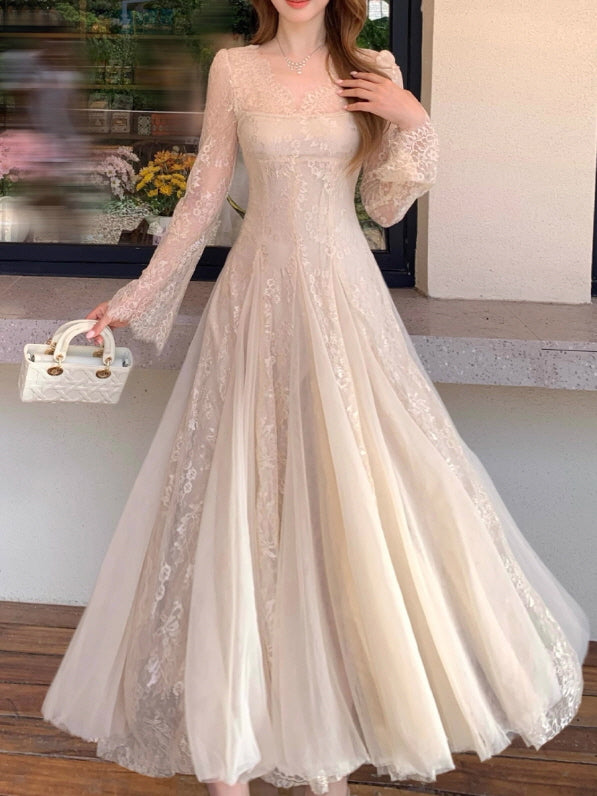 Moonlit Lace Vintage Princess Dress