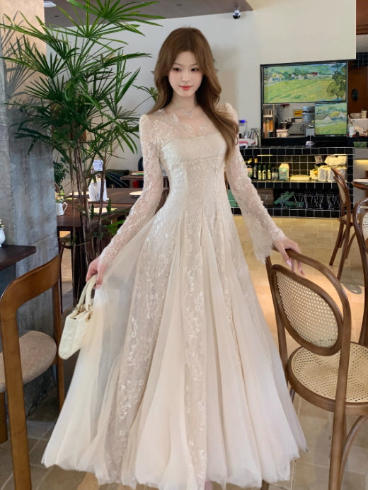 Moonlit Lace Vintage Princess Dress