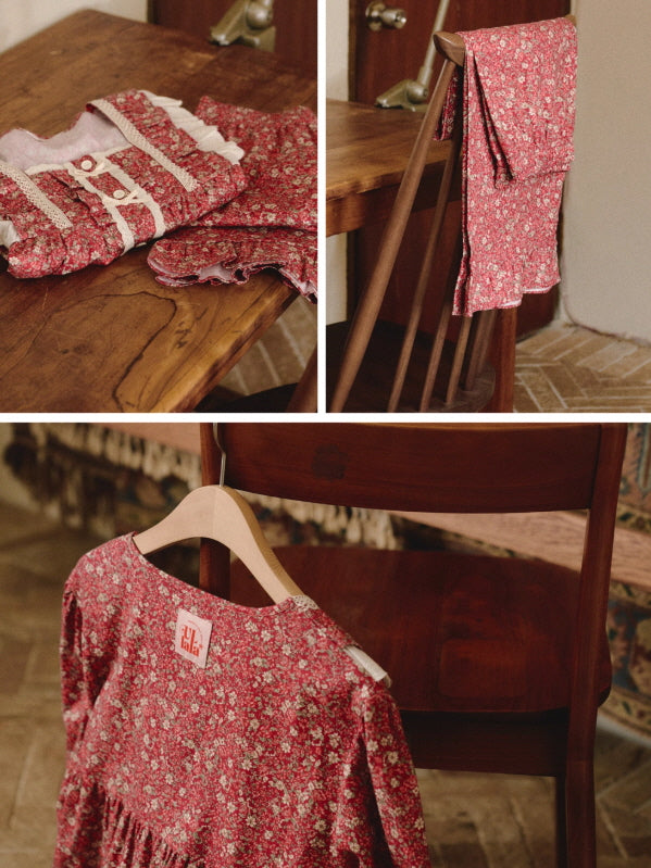 Rose Garden Vintage Lace Loungewear Set