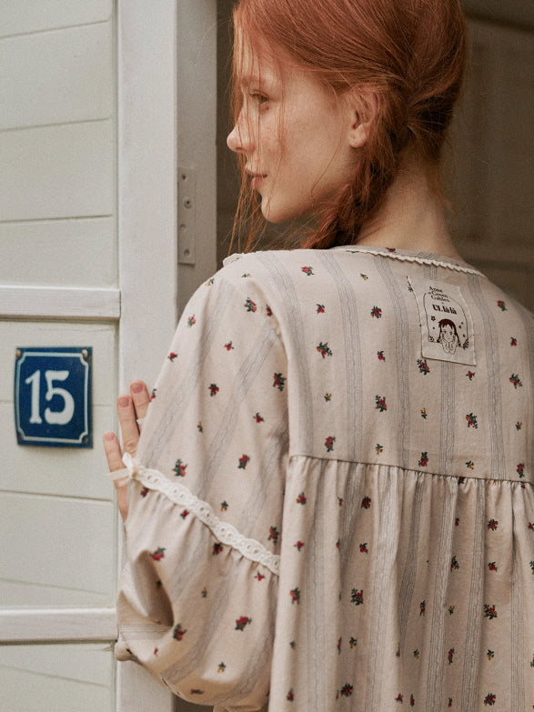 Rosebud Cottage Ruffle Loungewear Set