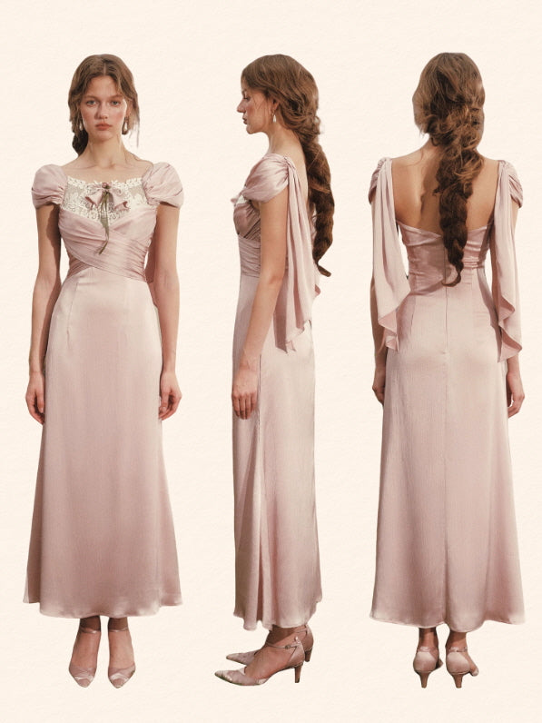 Blush Garden Ribbon Dress