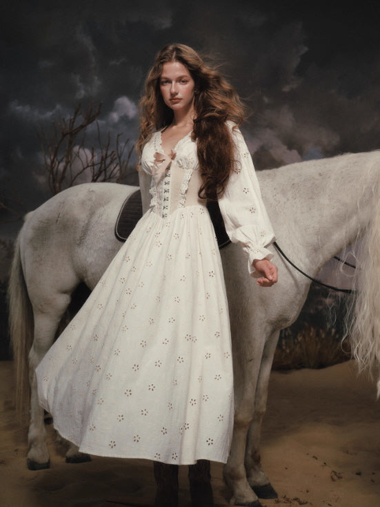 Prairie Lace Corset Meadow Dress