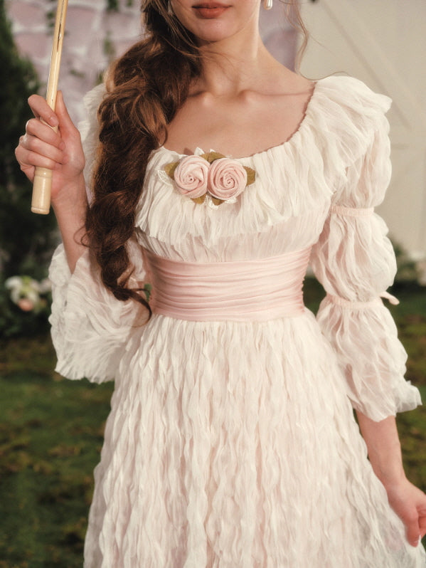 Rosy Whispers Garden Muse Dress