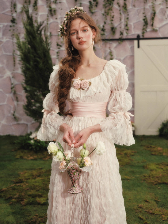 Rosy Whispers Garden Muse Dress