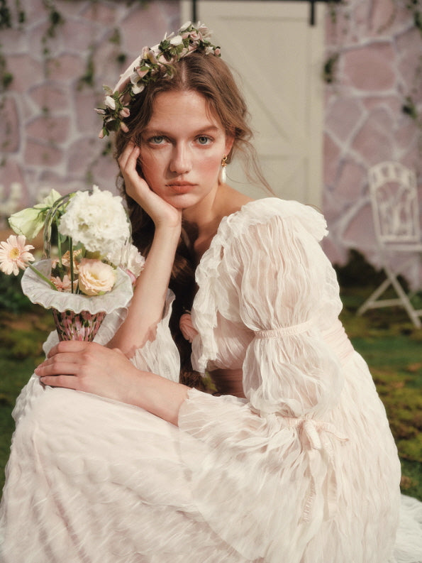 Rosy Whispers Garden Muse Dress