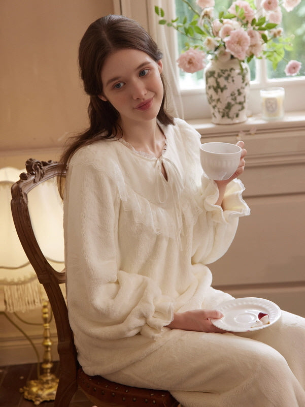 Blossom Lace Morning Soft Loungewear Set