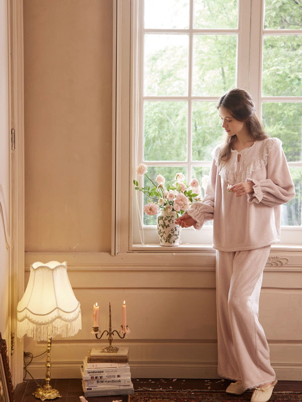 Blossom Lace Morning Soft Loungewear Set