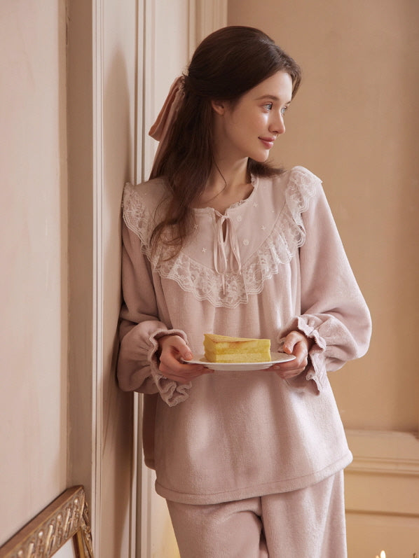 Blossom Lace Morning Soft Loungewear Set