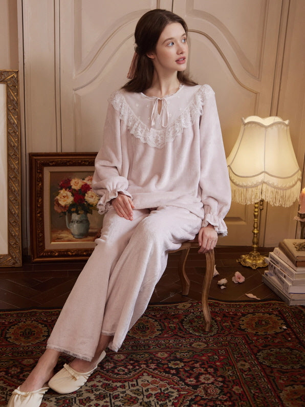 Blossom Lace Morning Soft Loungewear Set