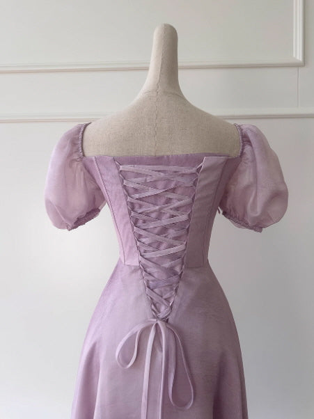 Lavender Whisper Corset Fairy Dress